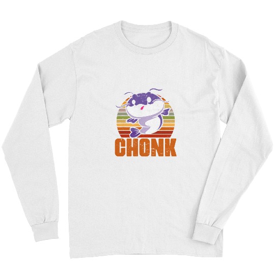 Fishing Chonk Funny Catfish Fishing Humor For A Catfisher Fish Lover Fisher Long Sleeves