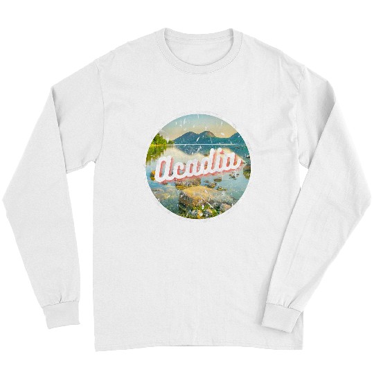 Hiking Hiker Acadia National Park Maine Hiking Photography Nature vintages Hike Long Sleeves