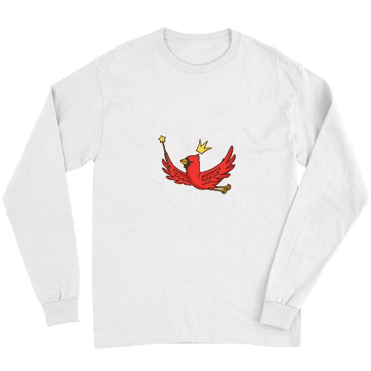Fairy Northern Cardinal Wildlife Mystical Bird Fairy Lover316 Long Sleeves