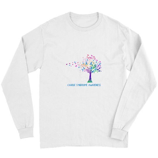 Charge Syndromes Warrior Hope For A Cure Charge Syndromes Awareness Tree Ribbon Long Sleeves