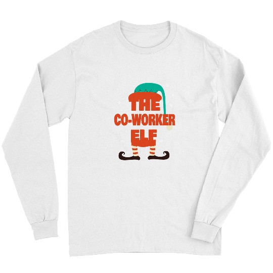 Coworker Elf Christmas Pajama Coworker Matching Family 2 Long Sleeves