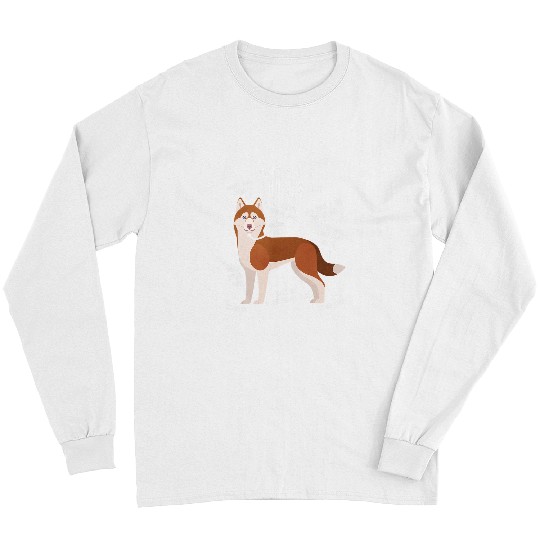 Dog Husky Red Siberian Husky Dog Anatomy Funny Pet Mom Cute Dog Dad Long Sleeves