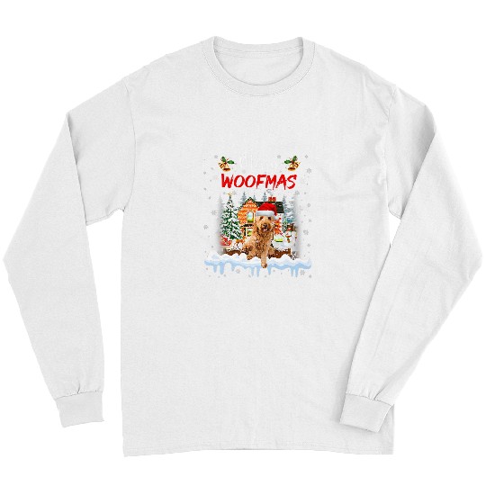 Dog Goldendoodle Merry Woofmas Goldendoodle Christmas Tree Dog Lover xmass 88 Long Sleeves