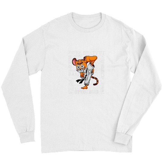 Tiger Taekwondo Kids Youth Women Gifts Long Sleeves