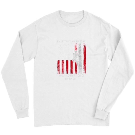 Electrical By Day Powerline Electrical Fathers Day Design Electrician Long Sleeves