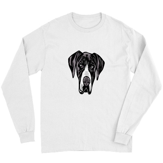 Dog Great Dane Cool Great Dane Face 570 Long Sleeves