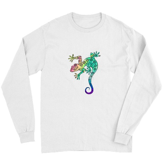 Gecko Lover Cool Lizard Design For Men Women Gecko Pet Animal Creature 1 Long Sleeves