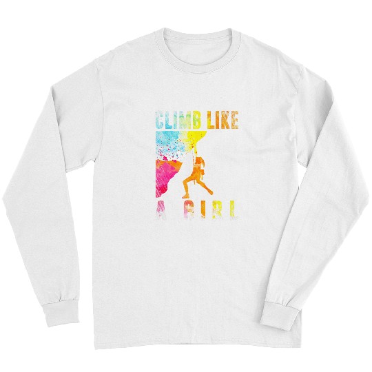 Climbing Climber Bouldering Rock Climber Women Girls Kids Rock Climbing Climb Long Sleeves