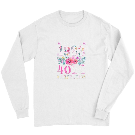 Floral 40th birthday gift ideas for women bests of 1983 8 Long Sleeves