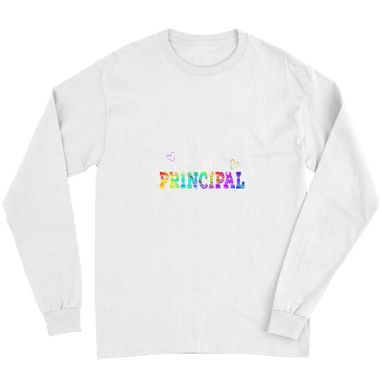 Tie Dye Assistant Principal Funny Back To School Worker Long Sleeves