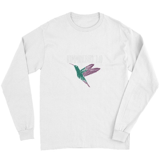 Mens HUMMINGBIRD Hummingbird Dad Zoologist Ornithologist Long Sleeves