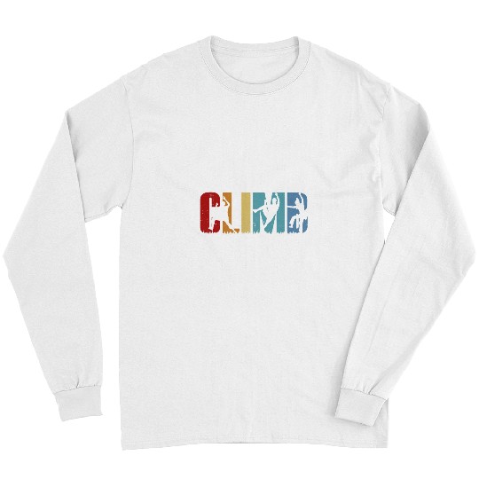 Climbing Climber Bouldering Rock Climber Climbing vintages Climb Long Sleeves
