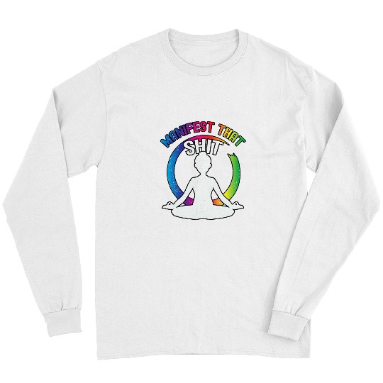 Namaste Yoga Manifest That Meditation Spiritual Yoga LGBTQ Zen Circle Meditation Long Sleeves