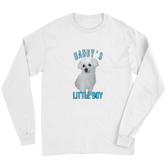 Dog Maltese Mens Maltese Dogs Dads Fathers Love Puppy Picture For Owner Premium Long Sleeves
