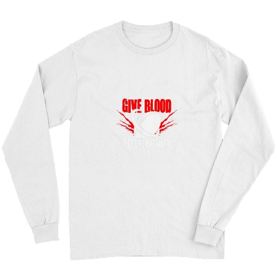Funny Rugby Apparel Give Blood Play Rugby Long Sleeves