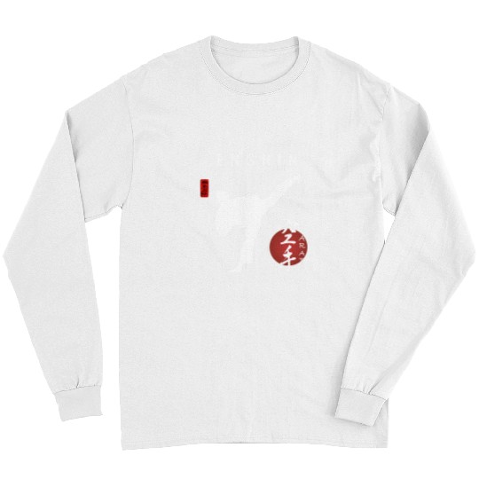 Enshin Karate Instructor Japanese Kanji Calligraphy Font Long Sleeves
