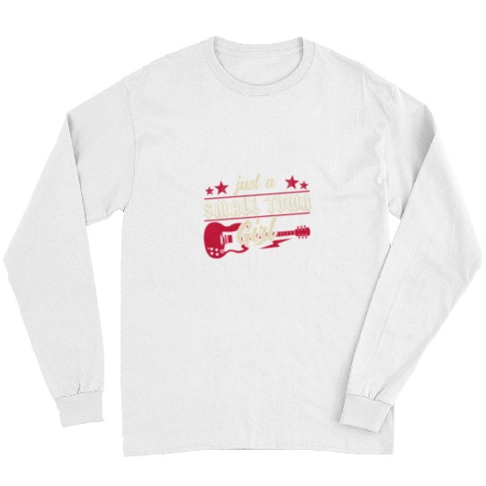 Guitarist Just a Small Town Girl rock Guitar Long Sleeves