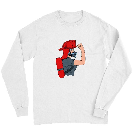Fireman Firefighter Firewoman Firefighter Women Firefighting Rescuer Volunteer Firemen Long Sleeves