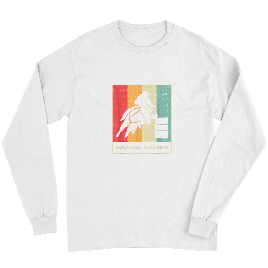 Barrel Racer Cowgirls riding Horse for Rodeo Barrel Racing 1 Long Sleeves