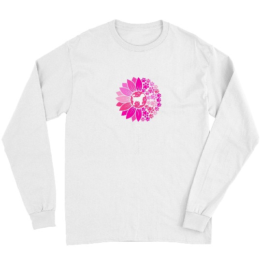 Bernedoodle Mom For Women Bernedoodle Dog Mom Sunflower Fun Long Sleeves