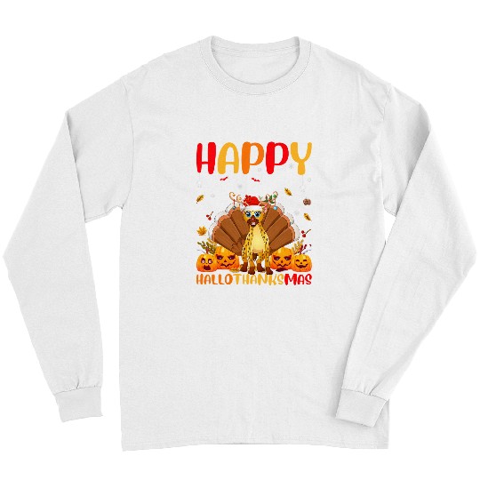 Funny Hyena Animal Lover Happy Hyena HelloThanksMas Long Sleeves