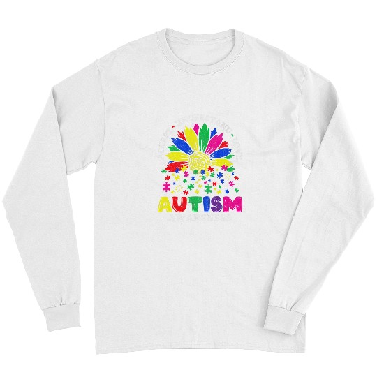 Autism Awareness Day Women Sunflower Child Kids Toddler Neurodiverse Long Sleeves