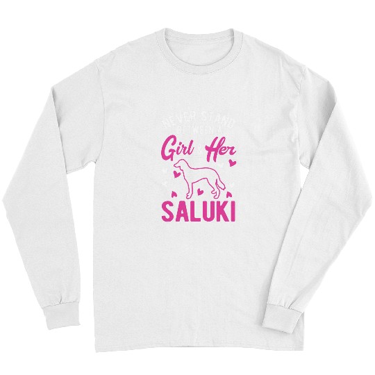 Dog Grayhound Saluki Girl Persian Greyhound Saluki Long Sleeves
