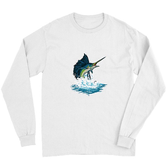 Fishing Deep Sea Fishing swords Fish Fisher Long Sleeves