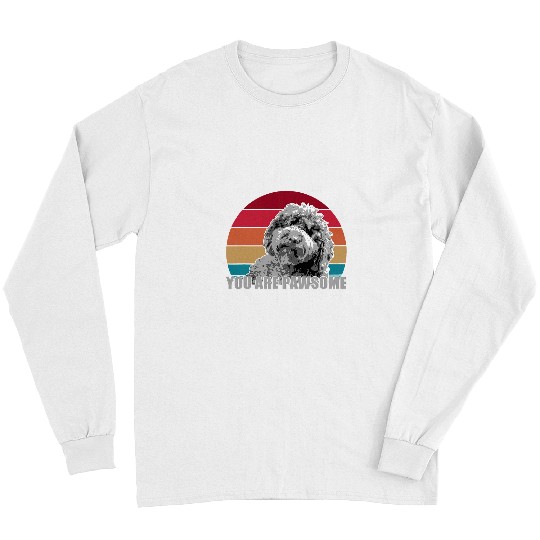 Dog Goldendoodle You Are Pawsome Goldendoodle labradoodle vintages Retro Tee Long Sleeves