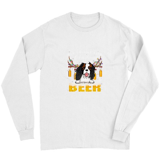 Beer Cavalier King Charles Spaniel Reindeer Beer xmass Ornaments255 Long Sleeves