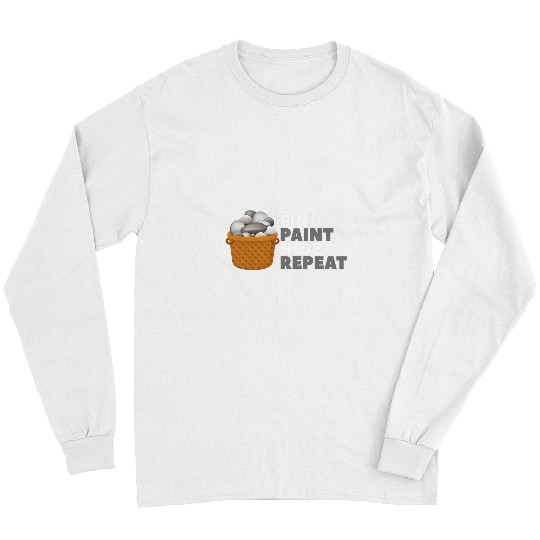 Find Paint Hide Repeat Young Artist Rock Painting Long Sleeves