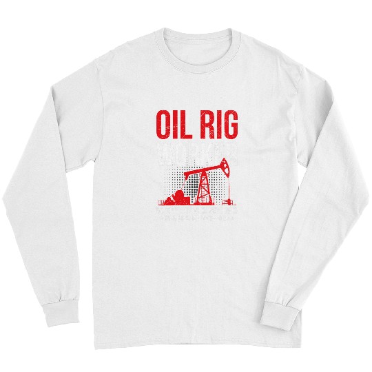 Oilfield Oil Rig Design for an Oil Rig Worker Long Sleeves