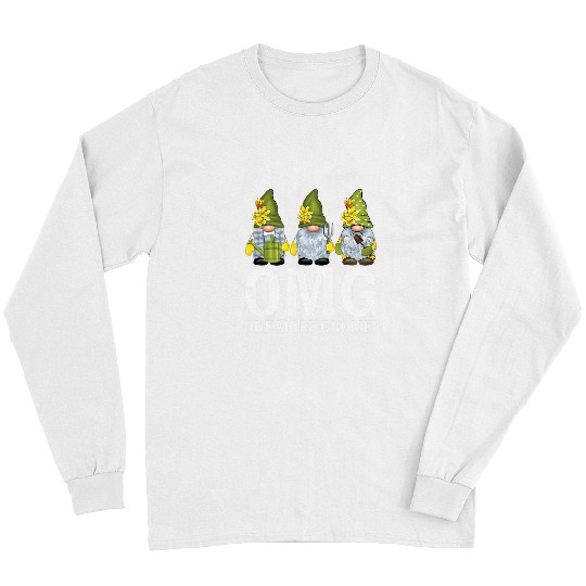 Garden Gnomes OMG One More Gnome Gardener Long Sleeves