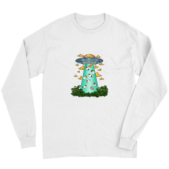 Funny Guinea Pig Women Ufo Alien Guinea Pig Gift Kids Long Sleeves