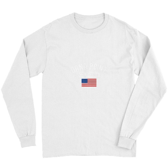 Funny Bear Dana Point californias USA Flag Cali Bear Orange County Retro Cute Bears Long Sleeves