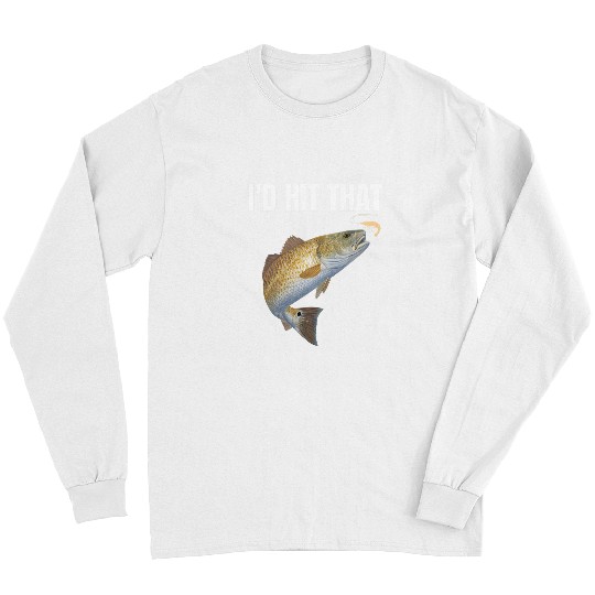 Fishing Funny Redfish Fishing Apparel For Men Women Redfish Fisher Long Sleeves