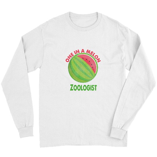 One in a Melon Zoologist Watermelon Retirement Long Sleeves