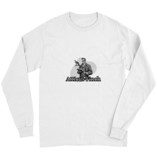 Atticus Finch Retro Classic Book Illustration Long Sleeves