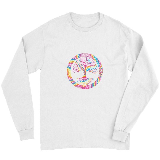Namaste Yoga TREE OF LIFE Yoga Chakra Astrology Yggdrasil Celtic Knot 1 Meditation Long Sleeves