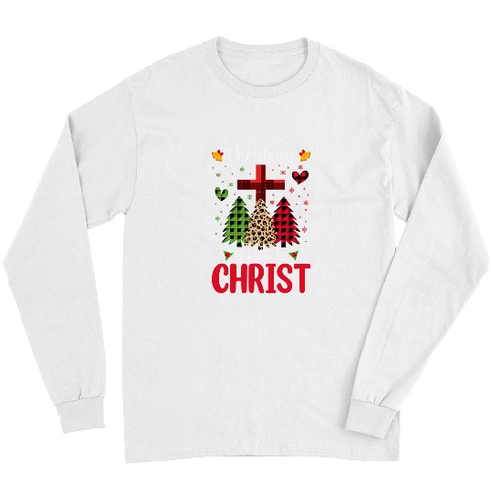 Christian buffalo plaids Christian Jesus Christmas Begins With Christ 206 Bibble Jesus Christ Long Sleeves