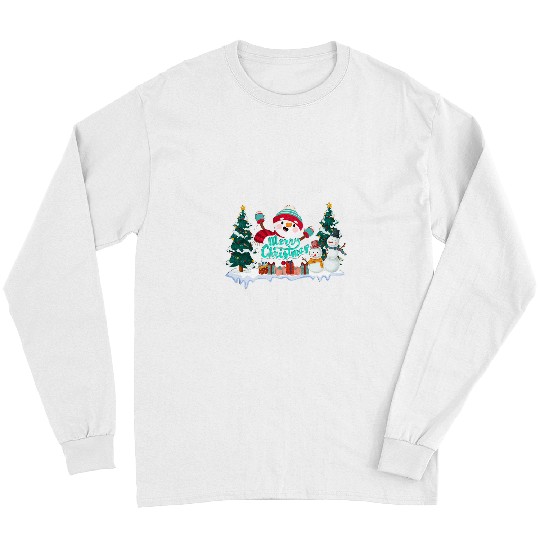 Christian Cross Jesus merry christmas Snowman Funny xmass For Christian 26 Bibble Jesus Christ Long Sleeves