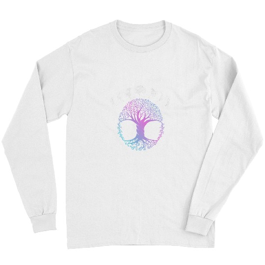 Namaste Yoga TREE OF LIFE Yoga Chakra Astrology Yggdrasil Celtic Knot 6 Meditation Long Sleeves