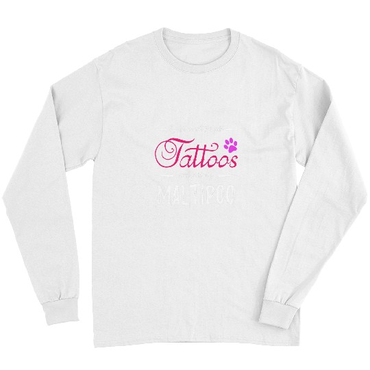 Dog Maltipoo Lover Tattoo Funny Dog Mom Gift Idea Long Sleeves