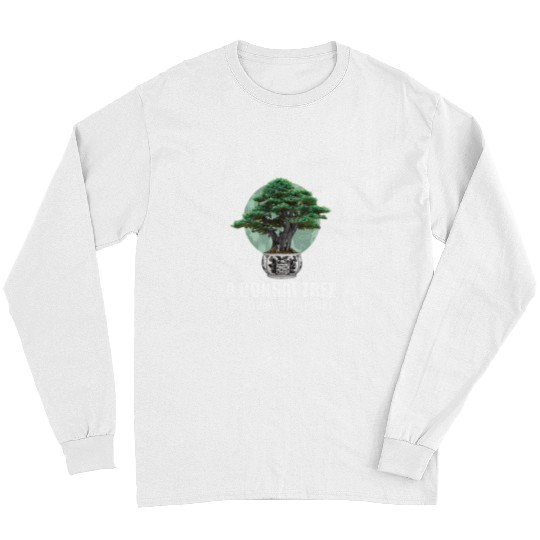 Bonsai Japan Silhouette Gardener Gardening Lover 2 Long Sleeves