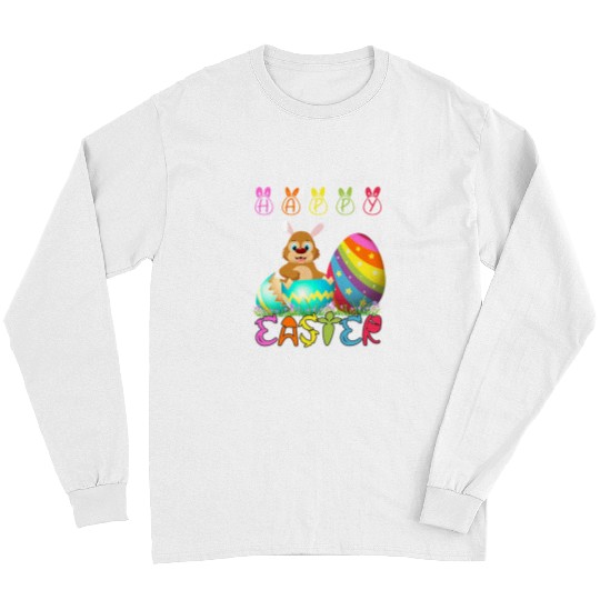 Funny Bear Easter Day Grizzly Bear Matching Family Cute Easter Costume Cute Bears Long Sleeves