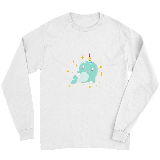 Narwhal Unicorns Design for Kids and Narwhal Lovers Long Sleeves