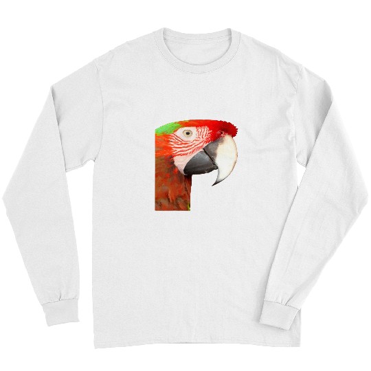 A Beautiful Bird Harlequin Macaw Portrait Vector Long Sleeves