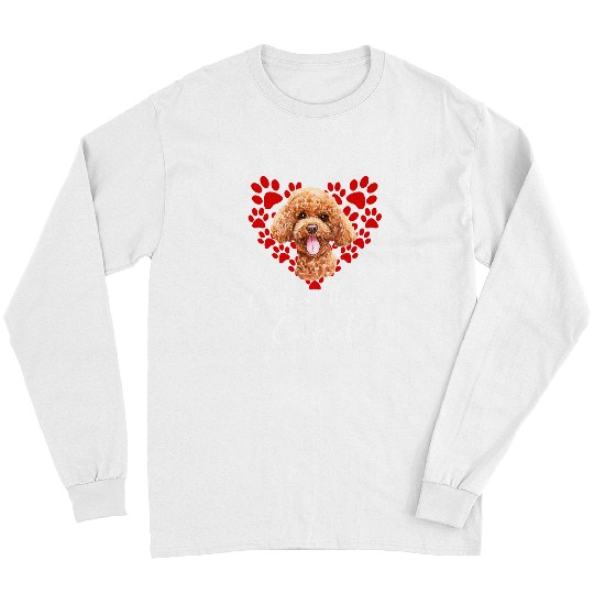 Funny Poodles r Than Cupid Valentines Day 418 Poodle dog Long Sleeves