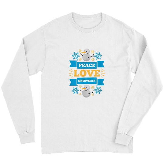 Christian Jesus Faith Hope Love Snowman Funny Christmas Christ Long Sleeves