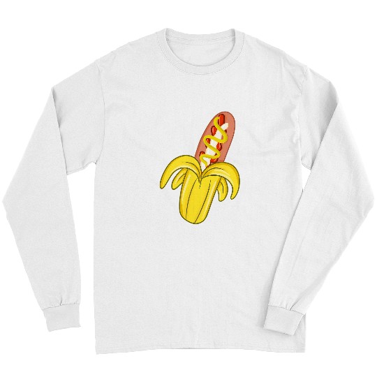 Funny Banana Sausage for Sausage Lovers Long Sleeves